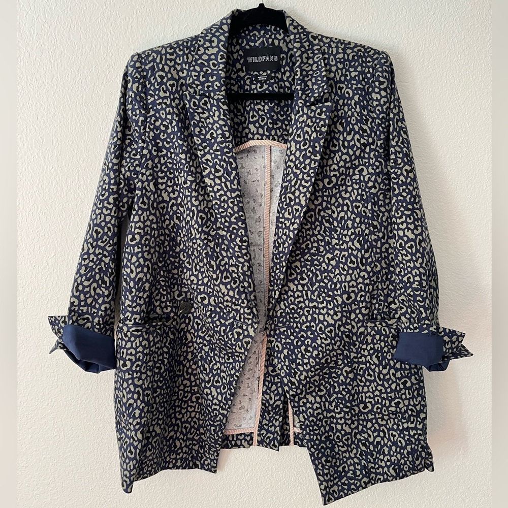 Wildfang Empower Leopard Print Blazer